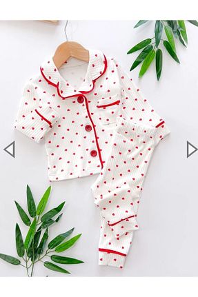 ست بالاتنه و پائین تنه سفید بچه گانه %100 پنبه Genel Markalar - کد 860807571