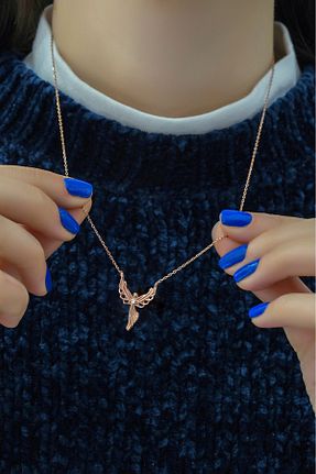 گردنبند نقره صورتی زنانه 925 عیار aytekgold - کد 897952164