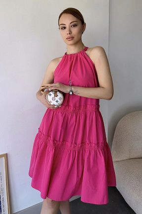 لباس صورتی زنانه بافتنی New Laviva - کد 735548280