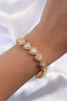 دستبند جواهر رنگی زنانه استیل (فولاد) Clariss - کد 898191203