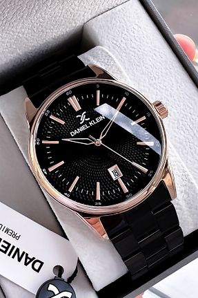 ساعت مچی مشکی مردانه 44 میلی متر Daniel Klein - کد 833156115