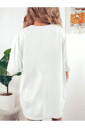 تیشرت سفید زنانه اورسایز Revasser - کد 898195860