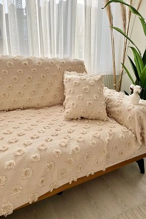 کوسن و روکش کوسن بژ پنبه ای mis home ev tekstil - کد 898198912