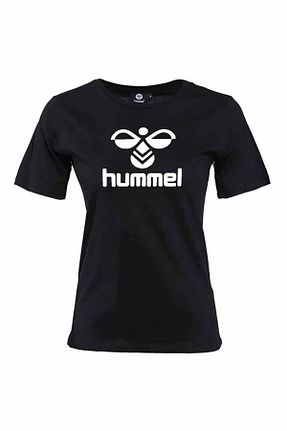 تیشرت اسپرت مشکی زنانه رگولار hummel - کد 898203786