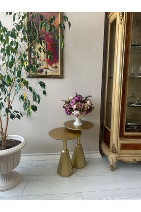 میز عسلی طلائی MDF Gold Design - کد 813294237