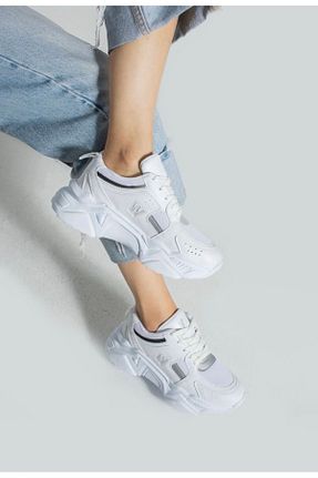 کفش اسنیکر سفید زنانه بند دار AlbiShoes - کد 898207753