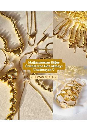 گردنبند استیل ( فولاد ) متالیک زنانه استیل (فولاد) Likyan Bijuteri - کد 898214339