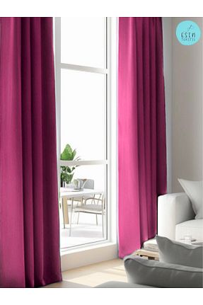 پرده زمینه صورتی پلی استر esin tekstil - کد 898221970