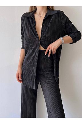 ست بالاتنه و پائین تنه مشکی زنانه بافتنی Ekim Store - کد 898232149