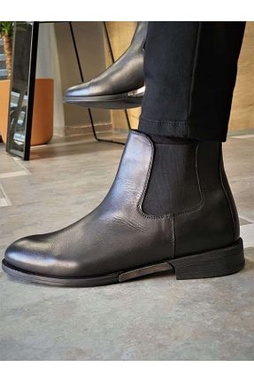 بوت / نیم بوت مشکی مردانه چرم خالص MARCOMEN - کد 876834605