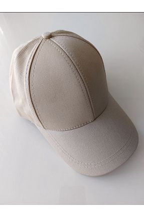 کلاه بژ زنانه مخلوط کتان ALASEREN - کد 898225621