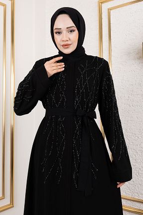 کلاه و ابایا مشکی زنانه بافتنی Tesettür Dünyası - کد 898236391