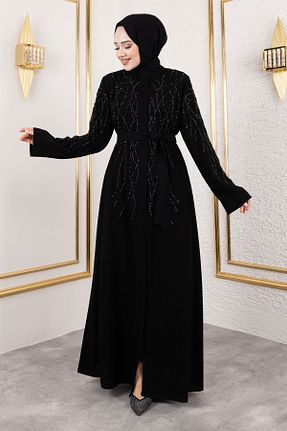 کلاه و ابایا مشکی زنانه بافتنی Tesettür Dünyası - کد 898236391