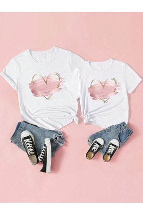 تیشرت سایز بزرگ سفید بچه گانه اورسایز Pink Sky - کد 898855143