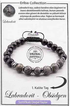 دستبند جواهر طوسی زنانه سنگ طبیعی Erilsa - کد 898254417