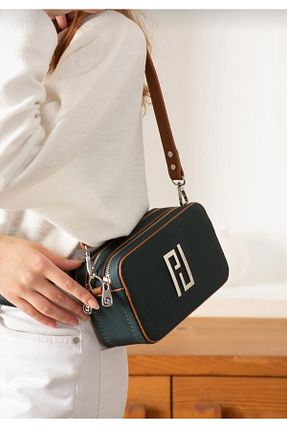کیف دوشی سبز زنانه چرم مصنوعی Just Polo - کد 898423689