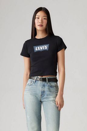 تیشرت مشکی زنانه رگولار Levi