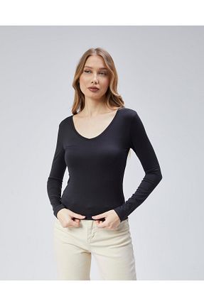 بادی مشکی زنانه یقه هفت Virago - کد 898264152