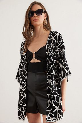 کیمونو و کافتان رنگی زنانه ویسکون Olalook - کد 40440512