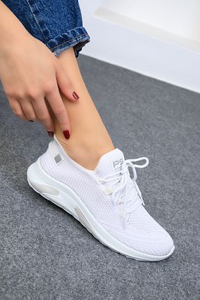 کفش اسنیکر سفید زنانه بند دار SOHO - کد 828566598