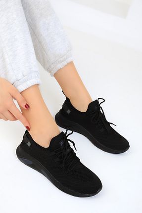 کفش اسنیکر مشکی زنانه بند دار SOHO - کد 828566602