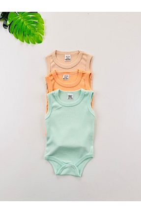 بادی و سرهمی نوزادی رنگی بچه گانه پنبه پلی استر EFU BABY - کد 898890333