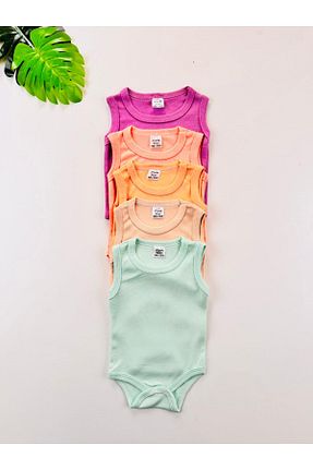 بادی و سرهمی نوزادی رنگی بچه گانه پنبه پلی استر EFU BABY - کد 898892198