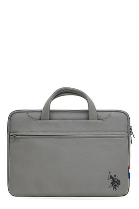 کیف لپ تاپ و مدارک خاکی مردانه چرم مصنوعی U.S. Polo Assn. - کد 763979740