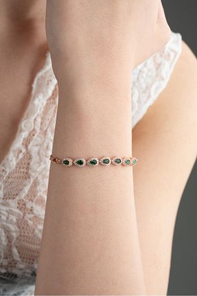 دستبند نقره صورتی زنانه 925 عیار ESSARE - کد 898359890