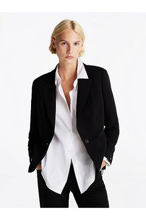 کت بلیزر مشکی زنانه پلی استر Tommy Hilfiger - کد 898362175