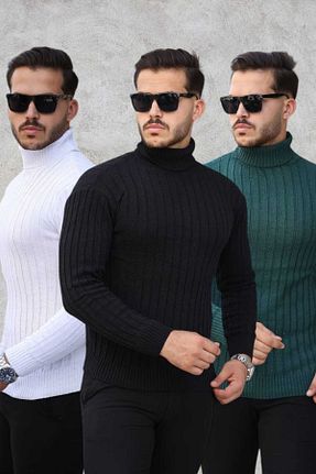 پلیور رنگی مردانه ساده YONEZ MODA - کد 898361730