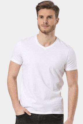 تیشرت سفید مردانه رگولار Wtshirt - کد 877427173