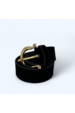 کمربند مشکی زنانه جیر Santini - کد 898375599