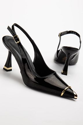 کفش استایلیتو مشکی پاشنه نازک SUİNS SHOES - کد 898375793