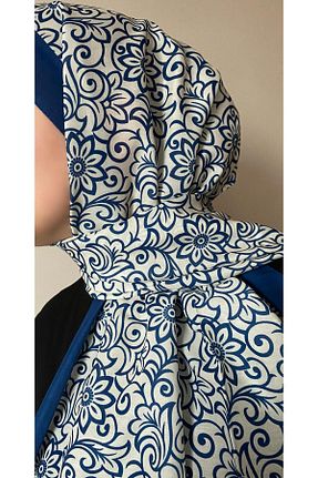 شال آبی زنانه Kesik Elyaf ESSLERA - کد 889293366