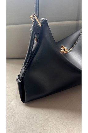 کیف دوشی مشکی زنانه چرم مصنوعی Lesam collection - کد 898379195