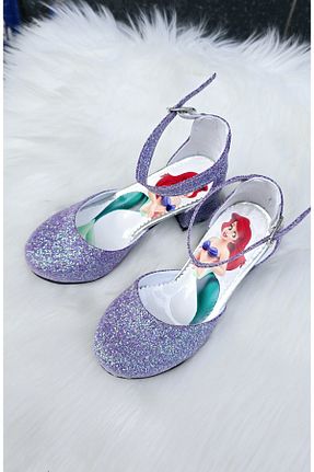 کفش مجلسی بنفش بچه گانه چرم مصنوعی patik ayakkabı - کد 898404597