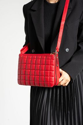 کیف دستی قرمز زنانه سایز متوسط Erezbag - کد 898412375