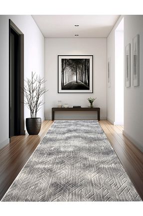 کناره طوسی پلی استر trivago halı - کد 898420456
