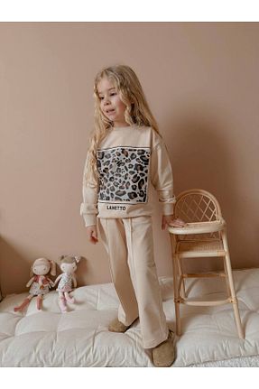 ست بالاتنه و پائین تنه نباتی بچه گانه بافتنی Nil Kids - کد 898929978