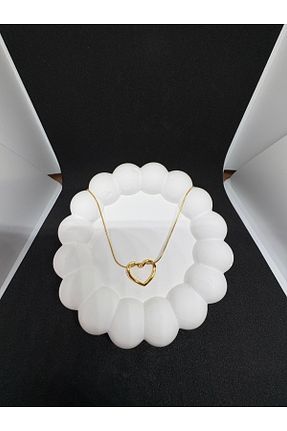 گردنبند استیل ( فولاد ) طلائی زنانه استیل ضد زنگ Fashion Jewellery - کد 898422037