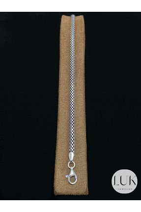 دستبند نقره طوسی مردانه 925 عیار LUK JEWERLY - کد 897959993