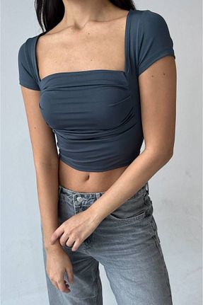 بلوز طوسی زنانه ساده Edela - کد 898441310