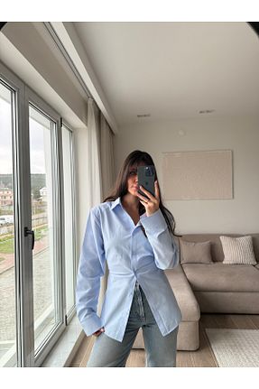 پیراهن آبی زنانه Relaxed merrvedincco - کد 898435235