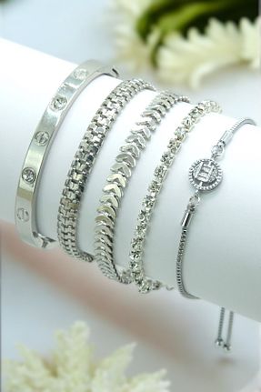دستبند جواهر زنانه زیرکن TAKIPORT - کد 898462256