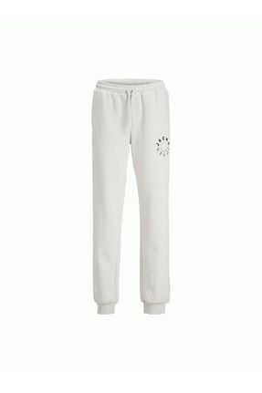 شلوار کرمگن سفید بچه گانه پاچه کش دار Jack & Jones - کد 898529960