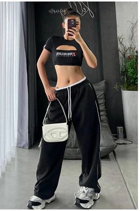 شلوار مشکی زنانه پنبه ای DEEFWEAR - کد 898554328
