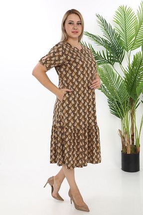 لباس سایز بزرگ رنگی زنانه مودال STELLETO - کد 898556786