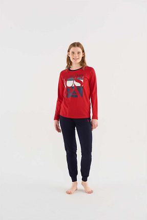 ست لباس راحتی قرمز زنانه چاپی U.S. Polo Assn. - کد 359380619