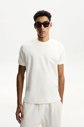 شلوارک و برمودا قرمز مردانه اسلیم Bershka - کد 898563245